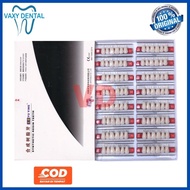 Gigi Caiyu Depan Atas 1 kotak/dus/pack isi 16 papan/strip gigi palsu Merek Cayu Yuying Anterior Uppe