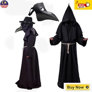 ZDD Plague Doctor Costumes Plague Doctor Mask Black Death Witch Cosplay Halloween costumes for Men P