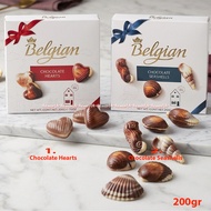 Belgian 200gr Chocolate Hearts Belgium Chocolate Seashells Belgian Chocolate Love Love Motif Shell M