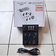 SOUNDCRAFT MINI AUDIO MIXER SCM-1 MIXER+SOUND CARD SCM1
