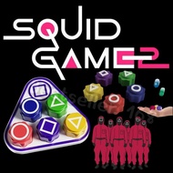 ของเล่น หมากเก็บเกาหลี Squid Game 2 Gonggi เกมโยนหิน เสริมทักษะ ฝึกสมาธิ (พลาสติกแข็ง ตัวใหญ่) TY31
