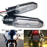 Motorcycle LED Turn Signal Light 12V Dual Color DRL Amber Flowing Water Turn Signal Lamp For Honda C