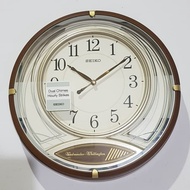 Seiko Wall Clock QXD215 Westminister whittington brown case original