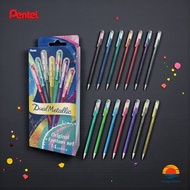 Pentel Dual Metallic Gel Pen/Premium Glitter/Color Shifting/1.0mm/Japan/Art/Scrapbook/D7STA/B