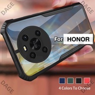 Ultra-thin Transparent Acrylic Case for Honor X9c X9a X9b 5G Four Corners Shockproof Soft TPU Frame 