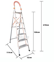 7 Step Household Aluminium Step Ladder with Hand Grip HL007