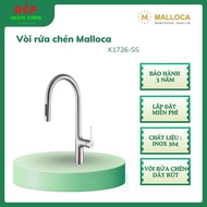 [Malloca] Vòi rửa chén K1726-SS - Chất liệu inox 304 Vòi rửa chén dây rút - CHB