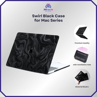 Premium Hard Case MacBook Marble Black – Black Marble Swirl Cover MacBook Air M1 M2 / Pro Retina 11–