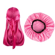 Satin Bonnet Bonnet for Sleeping Matching Durag and Bonnets Set for Couples Mens And Women Bonnet fo