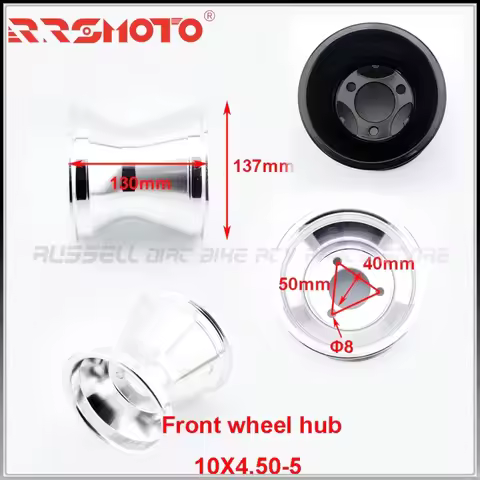 5 inch Go Karting Accessories Alu Alloy Wheel Rim 10x4.50-5 Gokart Racing Golf Buggy Drift Slick Tri