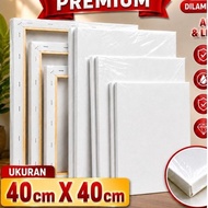 Premium 40X40cm Painting Canvas –Kokoh Wood Frame,