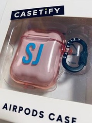 Casetify AirPods case pink SJ 保護殼 全新正貨