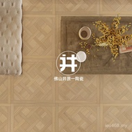 Imitation Solid Wood Retro Floor Tile Floor Tile Versailles Parallel 800x800 Tile French Guest Resta