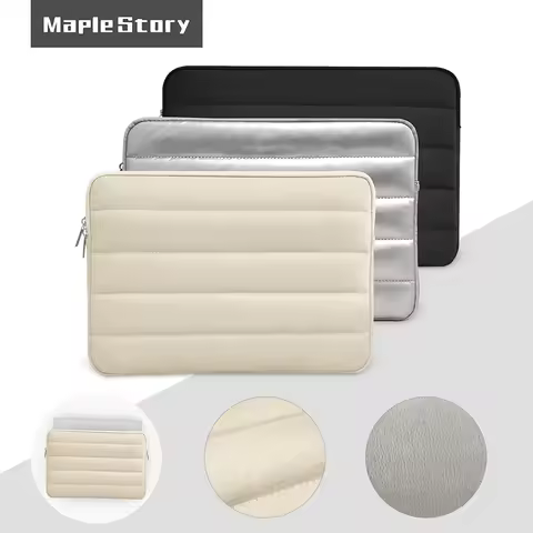 Puffy Laptop Sleeve 9 11 13.3 14 15.6 Inch Cute Carrying Case for MacBook Pro 14 Air M2 HP Dell Leno