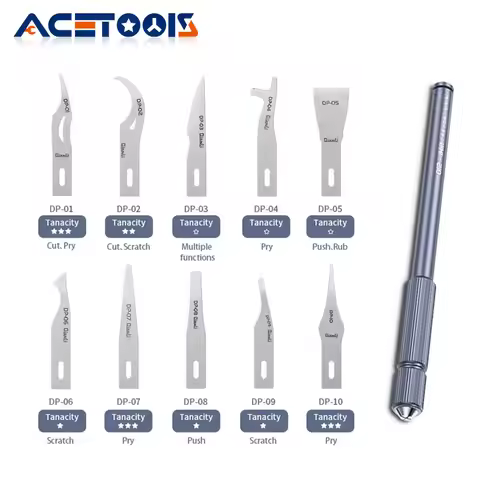 Qianli DP Blade Universal Desoldering Grinding Blade ihilt 012 Handle PCB Motherboard Layered IC Deg