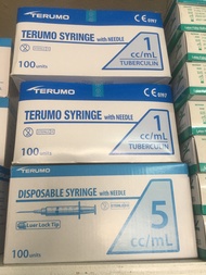 1cc/3cc/5cc/10cc Terumo Syringe per box of 100pcs and Per piece