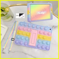 ♞,♘Pop it case w/lace Samsung Tab A 8inch T295 Silicone case w/stand