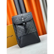 #42×27×13CM#High-quality Black Printed Backpack, Men's Fashion Briefcase, Commuter Bag, Drawstring B