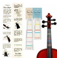 缺貨【華邑樂器14091-4】美國First Frets 小中提琴4把位貼紙-1/4小提琴&amp;11"中提琴適用 音格貼紙