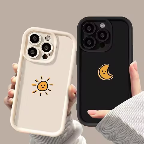 S24 Ultra Phone Case for Samsung A56 5g Sun Moon Case S25 Ultra S22 S23 FE A53 A52 A34 A35 A54 A34 A