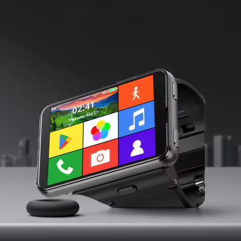 Domars Smart Watch Android 11 2.88" Screen 2MP/8MP Dual Camera 4GB RAM 64GB ROM 2300mAh Men Smartwat