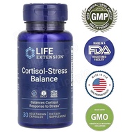 Life Extension, Cortisol-Stress Balance, 30 Vegetarian Capsules 100% Authentic