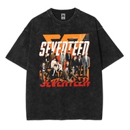 SEVENTEEN full team kpop washed washing vintage tee