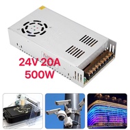 Switching Power Supply สวิตชิ่งเพาเวอร์ซัพพลาย 24V 20A 500W(สีเงิน)