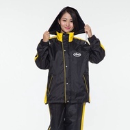 Arai K5 Black Yellow Two-Piece Raincoat 100% Taiwanese Fabric Mesh Lining Ultra-Lightweight Soft Bre
