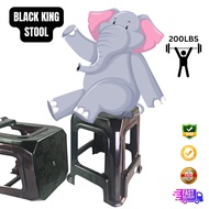 BLACK KING STOOL/HEAVY DUTY STOOL/BEST SELLER STOOL/BANGKU HITAM/KERUSI TAHAN LAMA 1PC/2PC