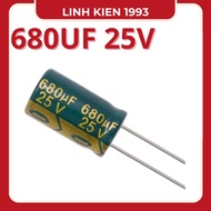 4 stable high frequency 680uF 25V capacitors