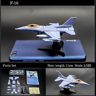 4D Assembled Fighter  Model Collection Puzzle Figure Toy F-16  Fighting Falcon