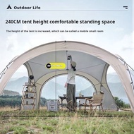 Outdoor Portable Tent Shelter Dome Tent with Door Cloth Camping Dome Tent Outdoor Portable Tent Shel