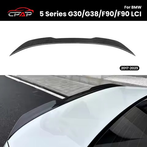 Real Dry Carbon Fiber Rear Roof Trunk Spoiler Wing for BMW 5 Series G30 G38 F90/F90 LCI DA Style 201