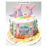 cake mermaid/kue ulang tahun mermaid/kue ultah mermaid/mermaid cake/mermaid