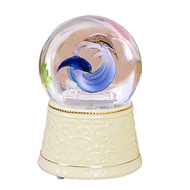 LOVE FOR YOU Dolphin Music Box Color Changing LED Light Music Snowball Girl Ladies Mom Kids Daughter Girlfriend Birthday Mother's Day Christmas Valentine's Day Gift