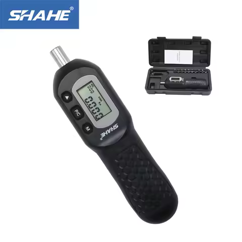 SHAHE 1/4'' Preset Torque Screwdriver with 10 Bits Head N.m lbf.ft lbf.in kgf.cm Set Preset Torque D