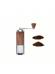 1入手搖式手動錐形磨豆機,手摇可調設定的便攜式咖啡粉磨機,適用於家用或外出攜帶