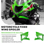 For Kawasaki green ZX 6R Ninja ZX-6R ZX636 2023-2025 Motorcycle Accessories ZX6R Wings Fixed Wind Wi