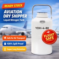 SnowCop 4L Dry Liquid Nitrogen Shipper Short Term Biological Sample Transfer Gas Phase Air Transport