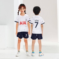 XY 2023-2024 Childrens Set Tottenham Hotspur football club Jersey home SON Football Tshirt Shorts Kids Suit YX