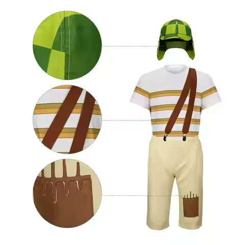 Kids El Chavo Costume Fancy Dress Mexico TV Del Ocho Role Play Halloween Suit Carnival Party Perform