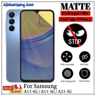 Anti-Scratch Hydrogel Privacy Matte Samsung A15 4G / A15 5G / A25 5G Screen Protector
