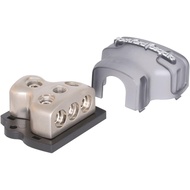 Rockford Fosgate RFD4 1/0 AWG 4 AWG Distribution Block - Platinum