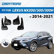 Car Fender Mud Flaps For Lexus NX200 NX300 NX300H 2014-2021 Splash Guards MudFlaps Front Rear Mudgua
