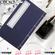 CUCKO Thread Sewing Book, Art Stationery Supplies Chinese Traditional Calligraphy Practice Book, Portable Half Ripe Xuan Paper Chinese Xuan Paper Book