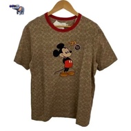 《Japan Store》 COACH Disney Signature T-Shirt Coach Mickey Mouse Collaboration Men's