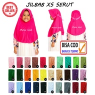 PAKET 10 JILBAB Size XS mylaa hijab Jilbab Instan SERUT Sekolah Anak Bahan Kaos PE MURAH MERIAH kain