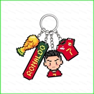 G2P Cristiano Ronaldo Acrylic Keychain Pendant Durable Charm For Backpacks & Keys Football Fans Souv