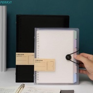 PERRY1 A5/B5/A4 Binder Cover, Inner Cover Notebook Binder Loose Leaf Notebook Shell, Vintage Transpa